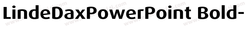 LindeDaxPowerPoint Bold字体转换